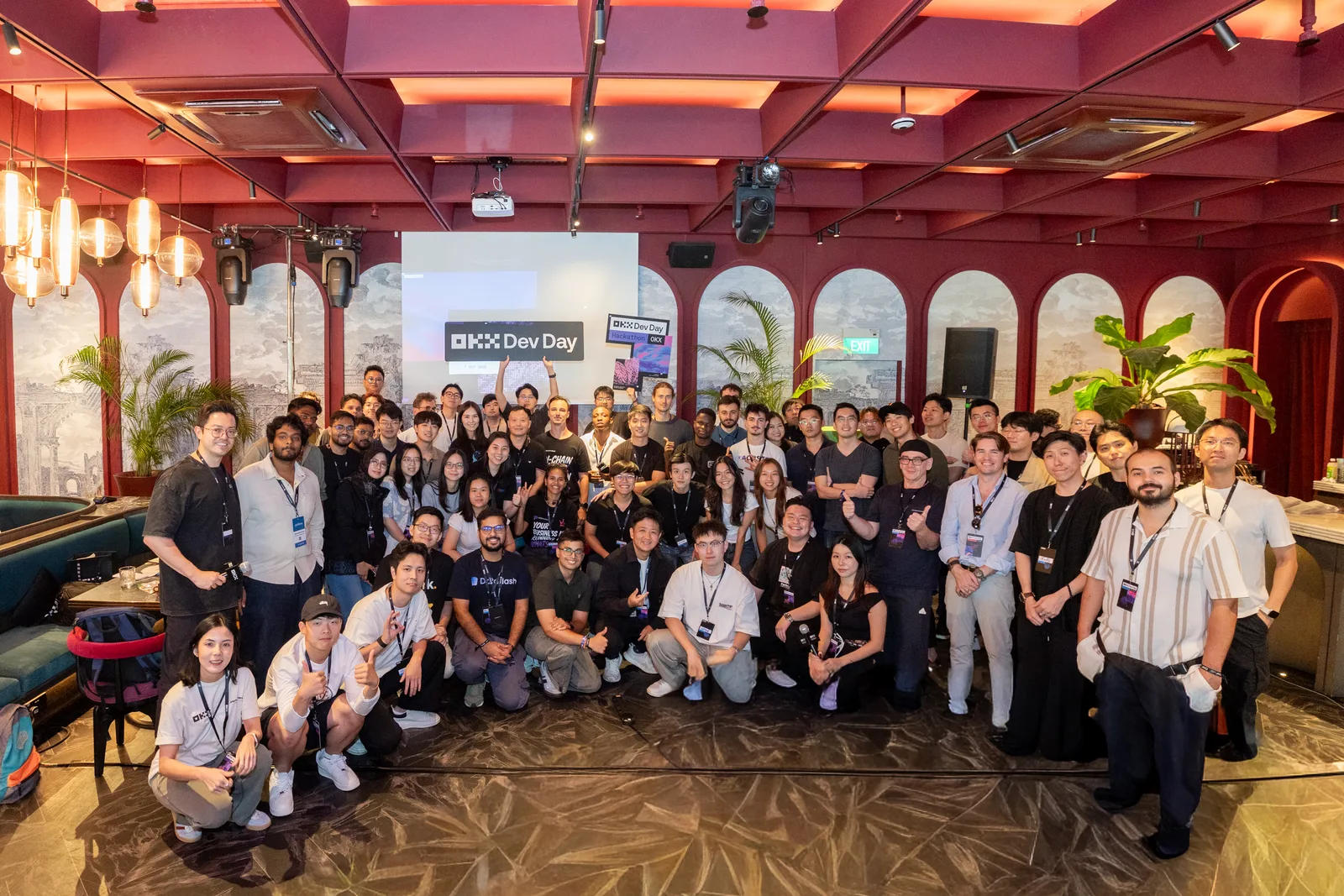 Full group photo OKX Dev Day Singapore 2026