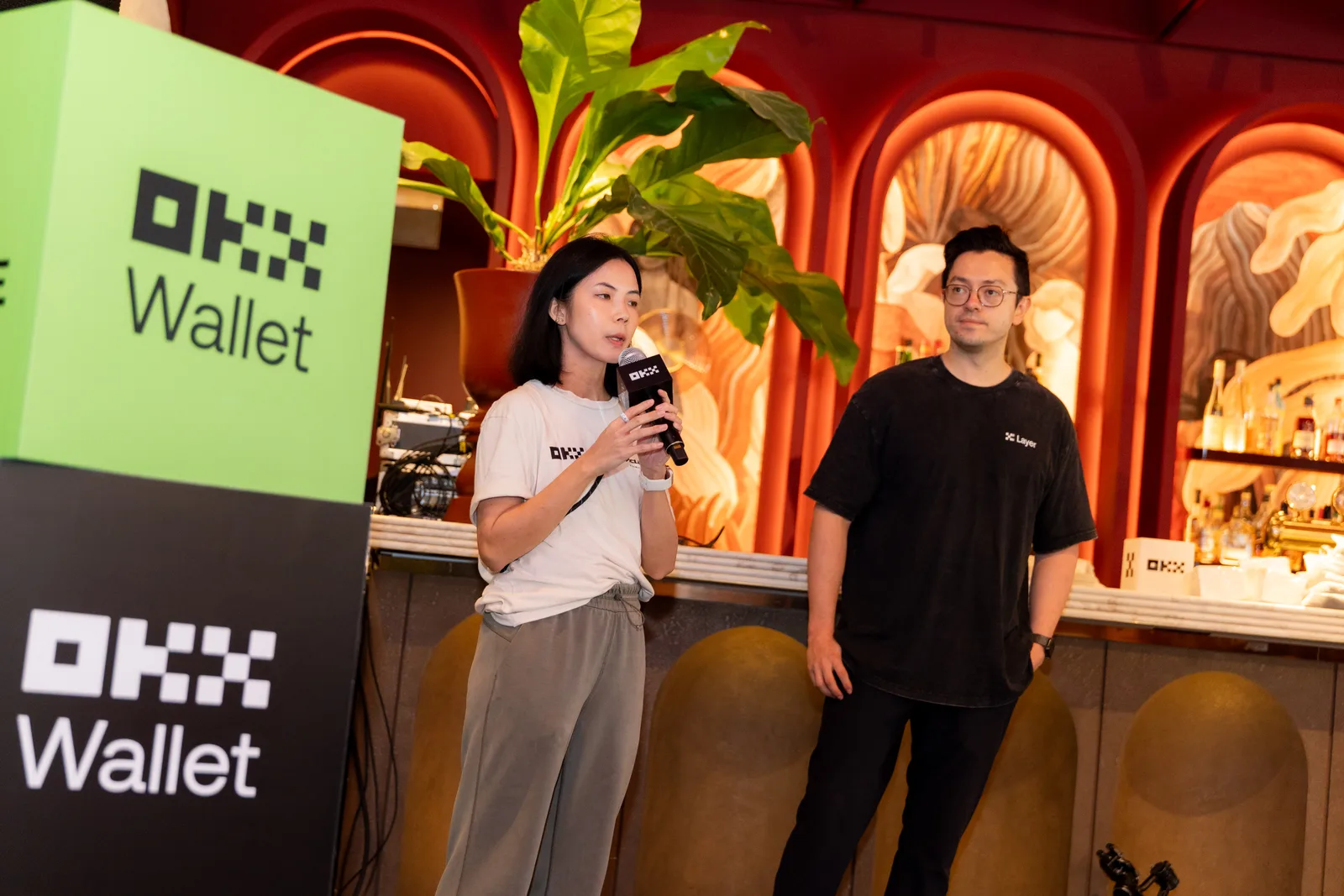 OKX team presenting at Dev Day